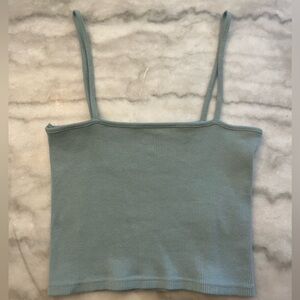 Sage Green Square Crop Top